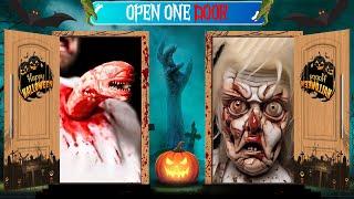 Halloween Edition Open one door | Don't Choose The Wrong Door | Halloween Trivia Quiz #trivia #video