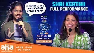 Telugu Indian Idol Season 3 Shri Kerthi Full performance | aha videoIN