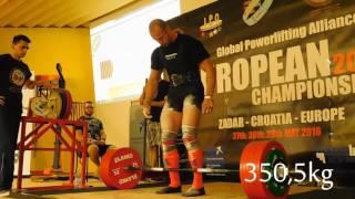 IPO powerlifting - Deadlift attempt 350,5kg/771Lbs