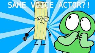 Same Voice Actor (Rock Paper Scissors by @Nicktoons and TPOT 8 by @BFDI)
