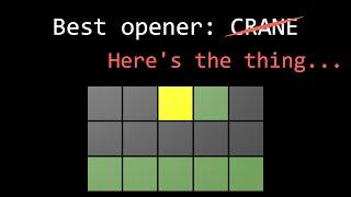 Oh, wait, actually the best Wordle opener is not “crane”…