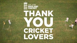 Together Through This Test Narrated By Stephen Fry | Thank You Cricket Lovers | England Cricket