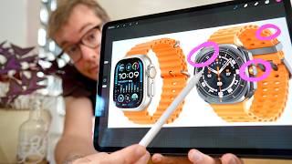 Finde die 10 Unterschiede! Galaxy Watch Ultra vs Apple Watch Ultra