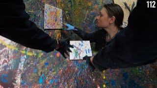RAGE Painting! - Throwing Paint At A Canvas - Rage Room Ohio (Akron)