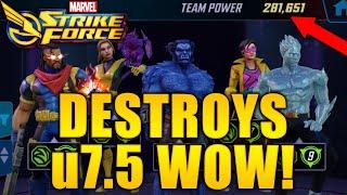 47k Jubilee Destroys u7.5 - WOW! - MARVEL Strike Force - MSF