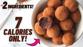 7 CALORIE CHOCOLATE TRUFFLES WITH ONLY 2 INGREDIENTS!