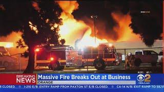 Explosion, 4-Alarm Blaze Engulfs Commercial Foam Business In Orange