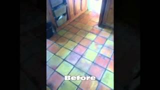 Terracotta floor restoration