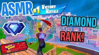 ASMR Gaming  Fortnite Diamond Ranked! Relaxing Gum Chewing  Controller Sounds + Whispering