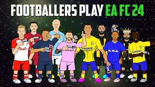 FOOTBALLERS PLAY EA FC 24 (Ronaldo Messi Neymar Haaland and more! Frontmen 6.3)