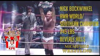 Remix: AWA Southern/World kingpin NIck Bockwinkel defends v Jerry Lawler, Memphis 10.82