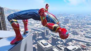 GTA 5 IRON SPIDERMAN Epic Fails/Ragdolls 1 Hour Version Ep.2 (Ragdolls Physics)