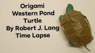 Origami Western Pond Turtle By Robert J. Lang Time Lapse