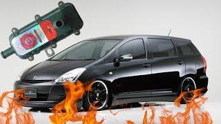 Установка предпускового подогревателя Лунфей на двигатель 1ZZ-FE (Toyota WISH, 2008 года)