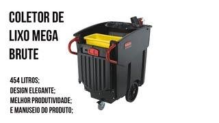 Coletor de Lixo Mega Brute Rubbermaid. Coletor de Lixo, Brasutil