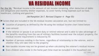 How do you Calculate Residual Income for a VA Loan?