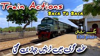 Back To Back Trains ~ Top Fastest Train In Pakistan 100 plus + #train #jungshahi #station