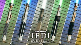 5 LEGENDARY LIGHTSABERS YOU NEED TO SEE in Star Wars Jedi Survivor Lightsaber Customization