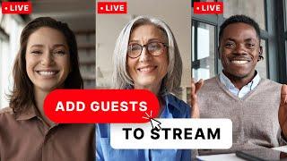 Easily Invite Guests To Your Live Stream (with StreamYard)