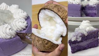 UBE MACAPUNO CAKE All-in Recipe |Ube Chiffon + Macapuno (Coconut Sport) +Buttercream & Whipped Cream
