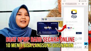 CARA MEMBUAT NPWP ONLINE LANGSUNG JADI !!! CUMA PAKAI HP TERBARU 2024 | TUTORIAL DAFTAR NPWP ONLINE