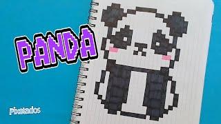 COMO DIBUJAR PANDA PIXEL ART - PIXELADOS