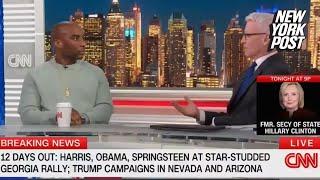 Anderson Cooper clashes with Charlamagne over CNN coverage of Donald Trump & Kamala Harris