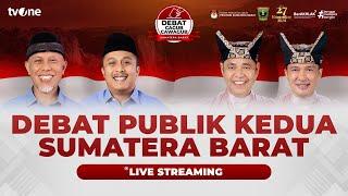 Debat Publik Kedua Calon Gubernur dan Wakil Gubernur Sumatera Barat | tvOne