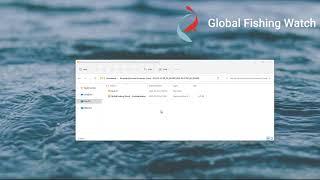 Downloading data from the Global Fishing Watch platform