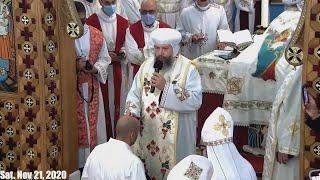 Full Deacon Ordination - Steven Soliman by Bishop Youssef with Bishop Saraphim ~ 11/21/2020