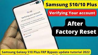 Your Phone Was Factory Reset Draw Your Pattern To Unlock It Samsung S10 / S10 Plus FRP Bypass