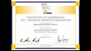 ACIFMA Diploma  ACICMP® ACI Diploma