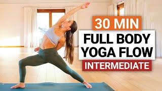 30 Min Intermediate Yoga Flow | Fun Full Body Stretch & Flow