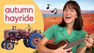 "Hayride" | Autumn Farm Song For Kids | Miss Katie Sings