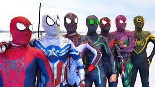 Top New Pro 7 SUPERHERO in 1 House ?? || Team SPIDER-MAN VS CRAZY BAD-GUY Team..!!! (Funny, Action)