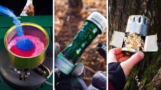 Epic Winter Survival Skills and Bushcraft HACKS for camping in the wilderness