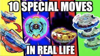 Learning 10 MORE Beyblade Evolution Special Moves IN REAL LIFE!