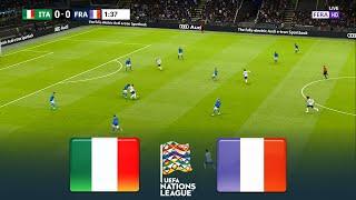 LIVE  ITALY vs FRANCE | UEFA Nations League 2024/2025 | Full Match | FL 2025 Gameplay