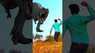 T-Rex chase -dinosaur shorts fan club Sant. #shorts #dinosaurvideo #dinosaur#vfx#vfxshorts#ytshorts