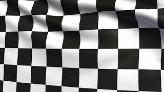 Auto Racing Checkered Race Flag Animation | 4k | Flags of the World