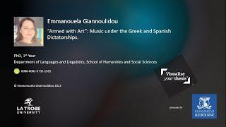 VYT 2022 Entry – Emmanouela, “'Armed with Art': Music under the Greek and Spanish Dictatorships.”