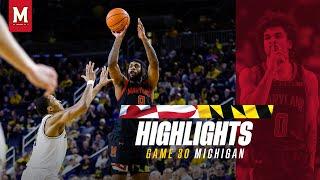 Maryland Men's Basketball Highlights | Michigan