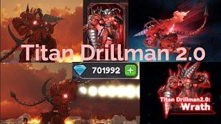 Spending 700,000 Gems for Titan Drillman 2.0! Skibidi Toilet Battle