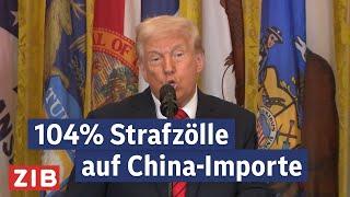 US-Börsen im Minus: Trump verhängt massive Zölle gegen China | ZIB2 vom 08.04.2025