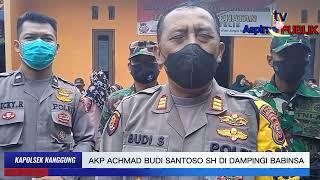 AKP ACHMAD BUDI SANTOSO SH KAPOLSEK NANGGUNG MENGHIMBAU MASYARAKAT DI WILAYAH HUKUMNYA