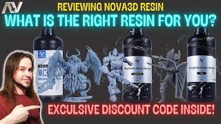 What is the right resin for you? - Reviewing Nova3D Resin