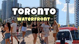 Toronto Waterfront Walking Tour Harbourfront Downtown Toronto Canada 4k