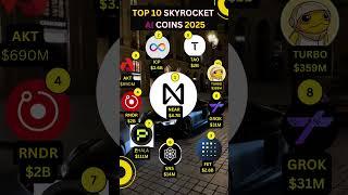 TOP 10 SKYROCKET AI COINS 2025 #bestaltcoins