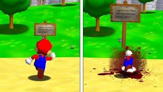 DONT Read The Sign Mari... oh | Mario 64 Gore Mode - Part 1