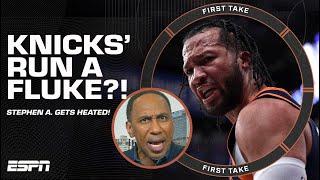 Stephen A. vs. Perk vs. Chiney ️ First Take HEATED debating if Knicks' run is a fluke 